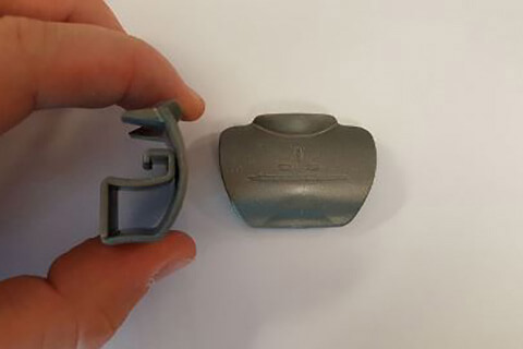 Grey retaining clip Grey retaining clip