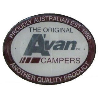 Avan Oval Badge Label Sticker Campers Each
