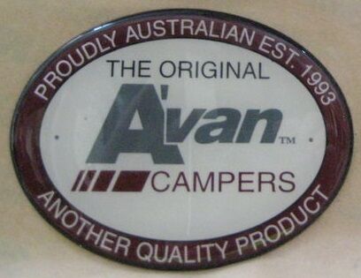 Avan Oval Badge Label Sticker Campers Each
