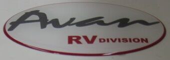 Avan RV Division Badge Label Sticker Each