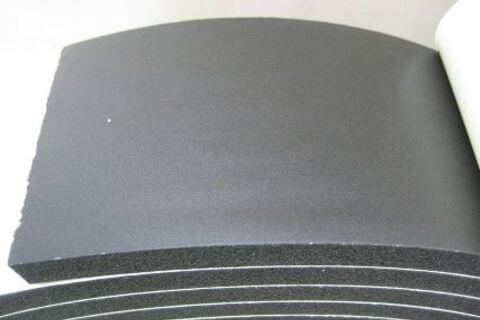 Black Roof Rubber 75mm p/m