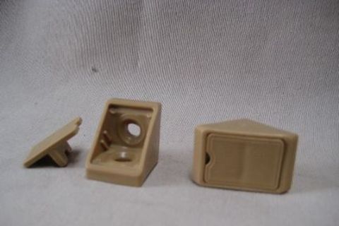 Cabinetry Corner Bracket - Plastic - Beige