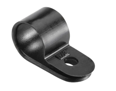 Cable Clamp 1/2" 12.7mm Black Bag of 100