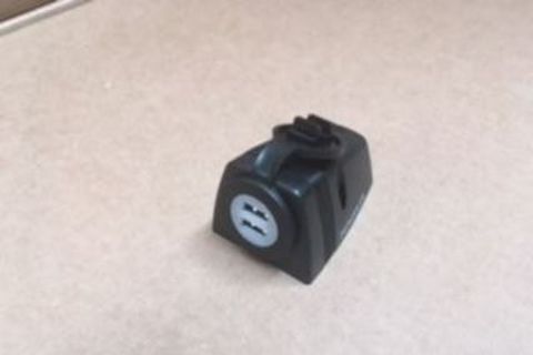 Dual USB Surface Mount Socket Black