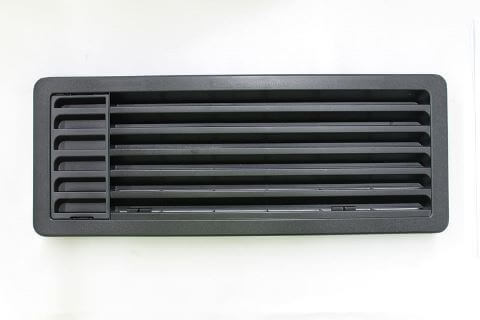 Fridge Vent Top - 186x483mm - Black