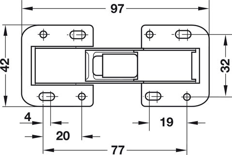 Hinge Concealed With Spring Overhead 