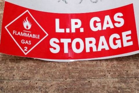 LPG Gas Sticker