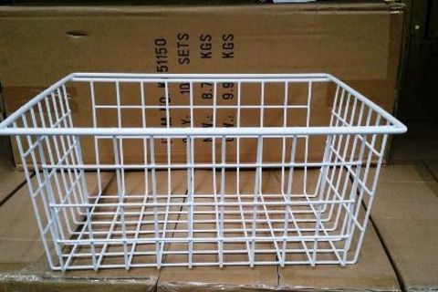 Large White Wire Basket