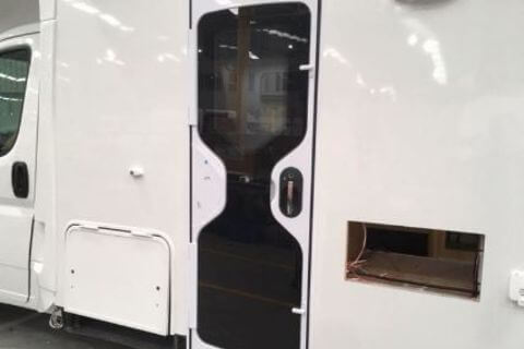 Motorhome Door Hour Glass RH Hinged